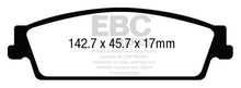 Cargar imagen en el visor de la galería, Pastillas de freno traseras EBC 15+ Cadillac Escalade 6.2 2WD Ultimax2