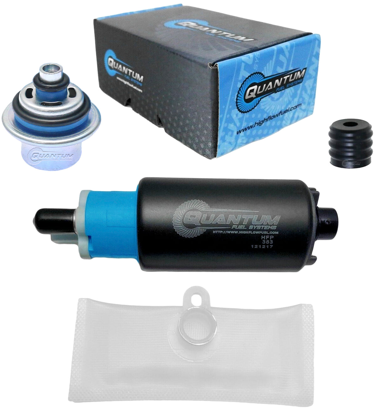 Quantum Electric Fuel Pump KIT with Pressure Regulator (HFP-383-R)