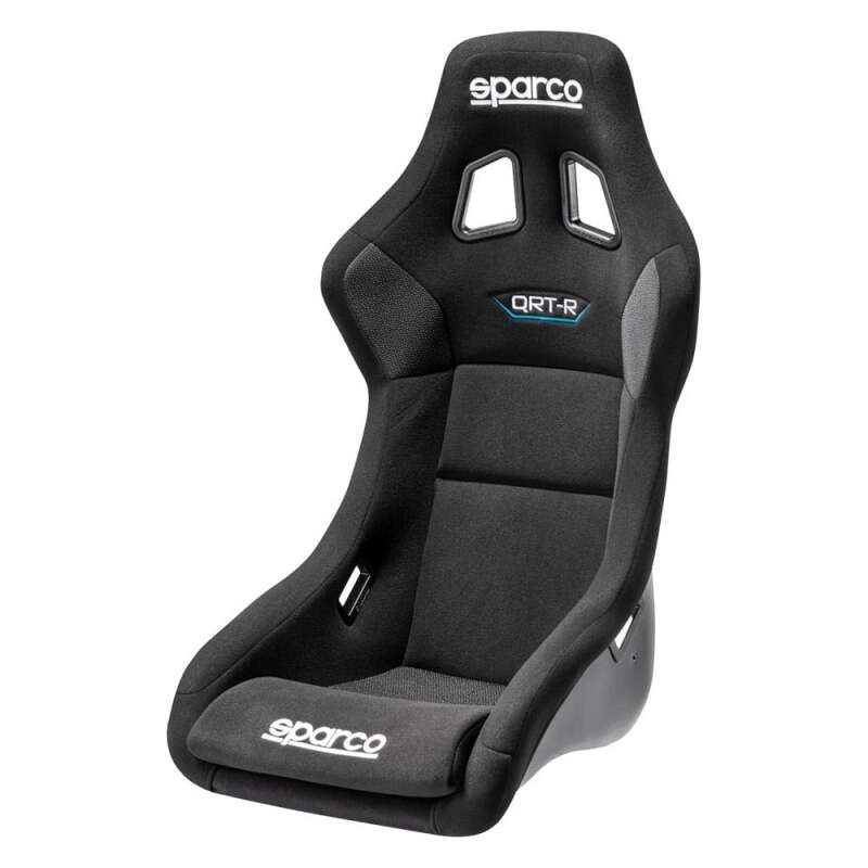 Sparco QRT-R Racing Seat - Black — Fits Most Vehicles (Requires 600QRT Mount)