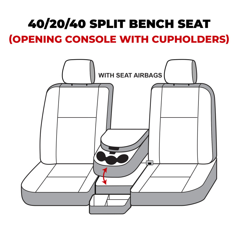 Covercraft 19-24 Dodge RAM Carhartt SeatSaver Custom Front Row Seat Covers - Gravel