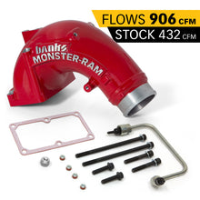 Cargar imagen en el visor de la galería, Banks Power 07.5-17 Ram 2500/3500 6.7L Diesel Monster-Ram Intake System w/ Fuel Line 3.5in Red