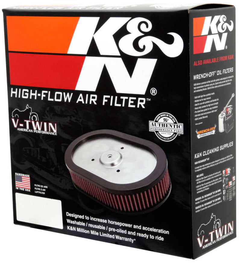 K&N Indian Chief Classic 111 CI Replacement Drop-In Air Filter — Fits 2014-2018 Indian Chief Models