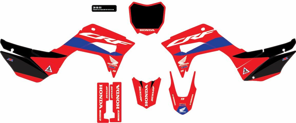 D-COR Comp KIT Honda HRC Black BG (20-10-111)