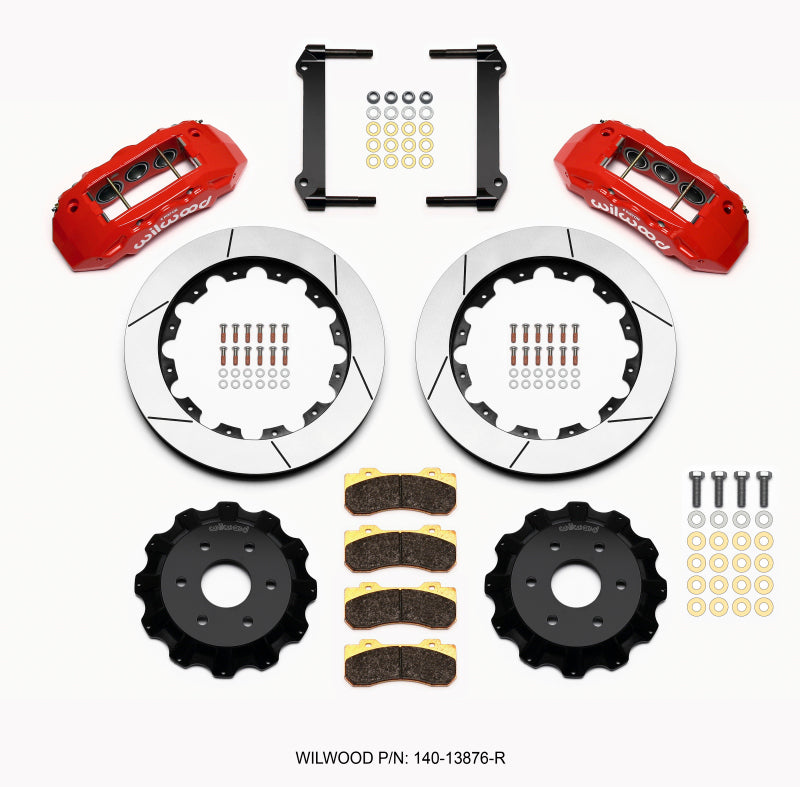 Wilwood TX6R Front Kit 16.00in Red 1999-2014 GM Truck/SUV 1500