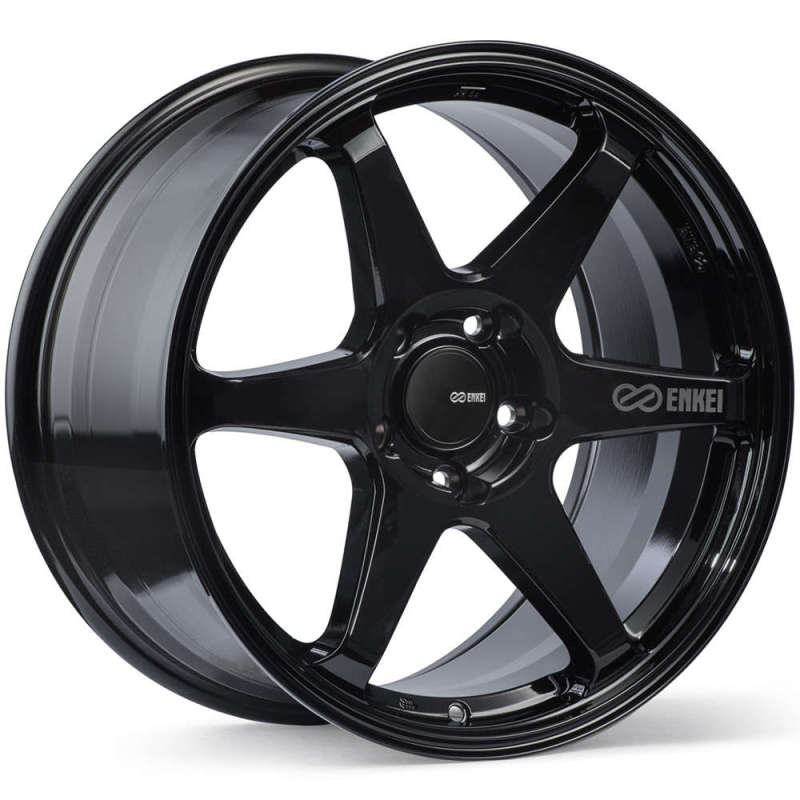 Rueda Enkei T6R 18x9,5, 45 mm, desplazamiento, patrón de pernos 5x120, diámetro interior 72,6, color negro brillante