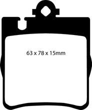 Cargar imagen en el visor de la galería, EBC 03 Mercedes-Benz C230 (W203) 2.3 Sport Yellowstuff Rear Brake Pads