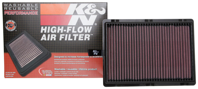 K&N 33-5075 Drop-In Air Filter — Fits 2017-2018 Hyundai Santa Fe Sport