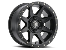 Load image into Gallery viewer, ICON Rebound 17x8.5 6x5.5 25mm Offset 5.75in BS 95.1mm Bore Satin Black Wheel