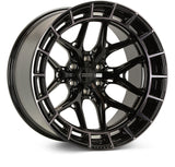 Vossen HFX-1 24x10 / 6x139.7 / ET25 / Deep / 106.1 CB - Tinted Gloss Black Wheel