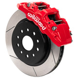 Wilwood 19-20 Jeep Wrangler (JL)/20-22 Jeep Gladiator (JT) Aero6-DM Front Brake Kit - Slotted - Red