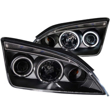 Cargar imagen en el visor de la galería, Faros delanteros con proyector ANZO 2005-2007 Ford Focus con Halo negro