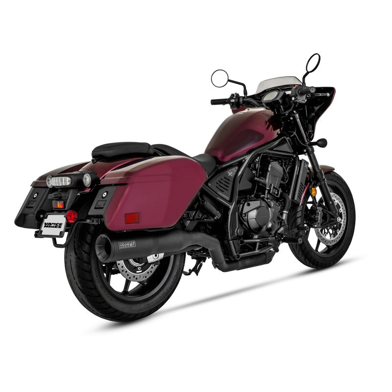 Vance and Hines Rebel 1100T S/O Slip-On Exhaust Black — Fits Honda 2023