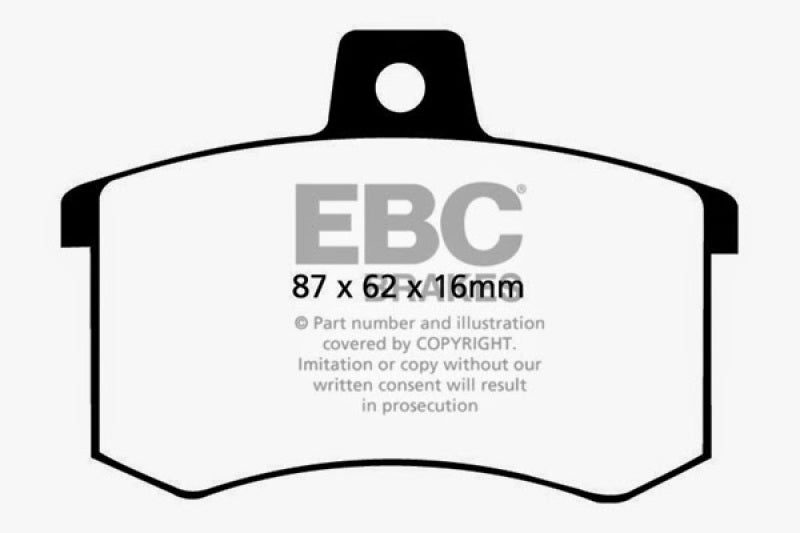 EBC 91-95 Alfa Romeo 164 2.0 Turbo Greenstuff Rear Brake Pads