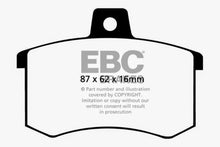 Cargar imagen en el visor de la galería, EBC 91-95 Alfa Romeo 164 2.0 Turbo Greenstuff Rear Brake Pads