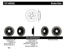 Cargar imagen en el visor de la galería, Rotor trasero izquierdo ranurado y perforado StopTech 06-09 Honda Civic Ex/Si