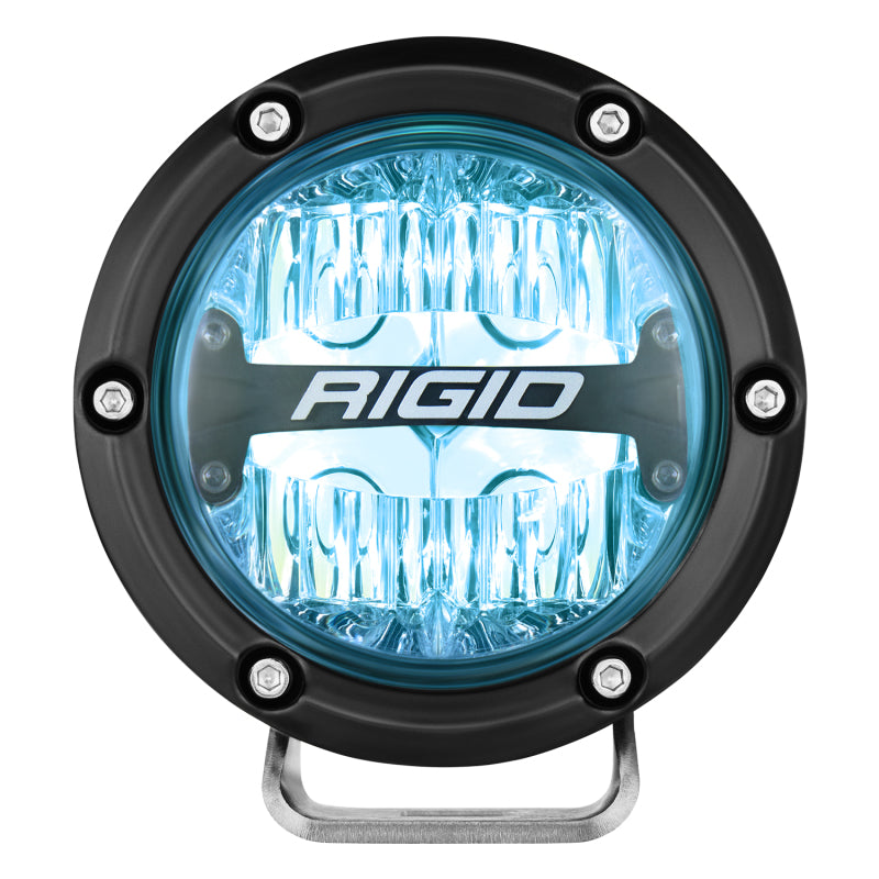 Barra de luz LED todoterreno de 4 pulgadas de la serie 360 ​​de Rigid Industries, RGBW (par)
