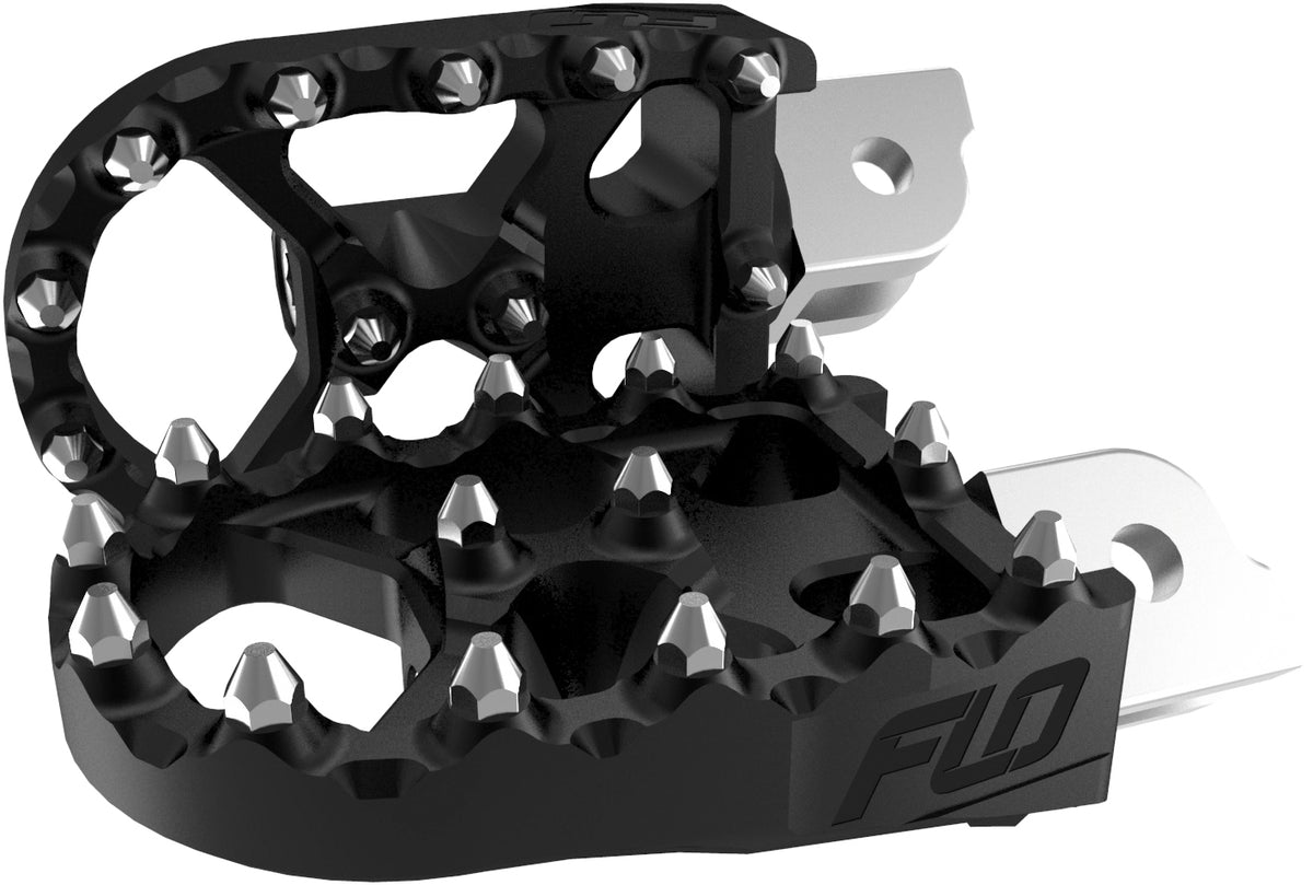 FLO Motorsports Moto Style Footpeg SET Black M8 Softail (FPEG-800-3 BLK)
