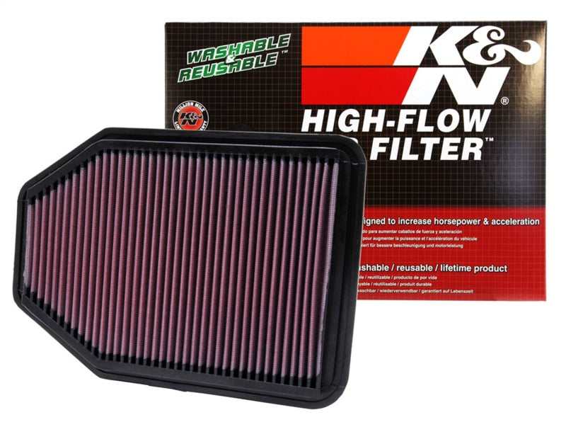 K&N 33-2364 Drop-In Air Filter — Fits 2007-2018 Jeep Wrangler 3.8L V6