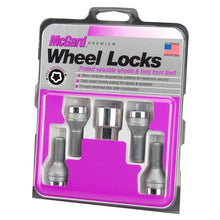 Cargar imagen en el visor de la galería, McGard Wheel Lock Bolt Set - 4pk. (Cone Seat) M12X1.5 / 17mm Hex / 25.5mm Shank Length - Chrome