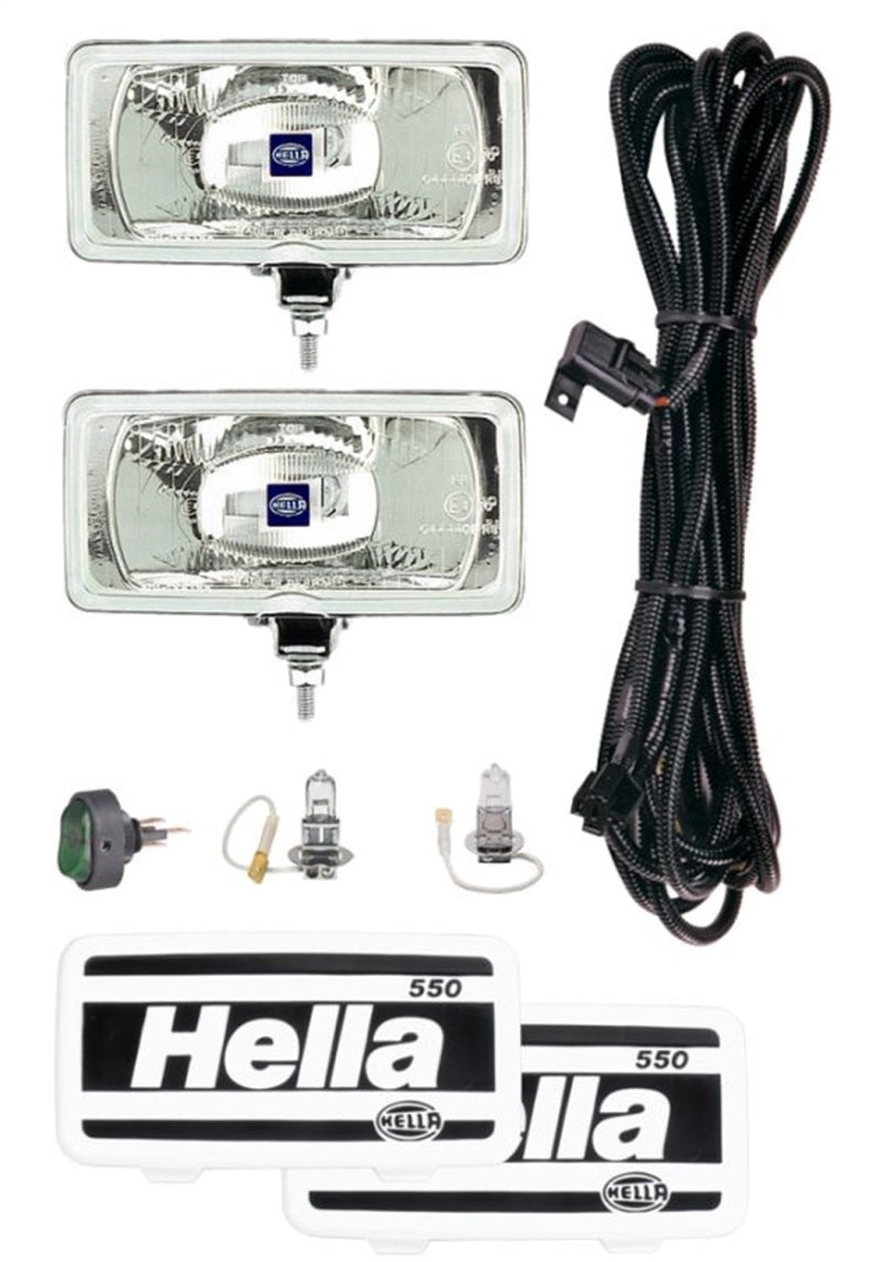 Kit de lámpara de conducción halógena Hella serie 550 de 12 V/55 W