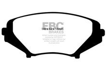 Cargar imagen en el visor de la galería, EBC 03-12 Mazda RX8 1.3 Rotary (Standard Suspension) Yellowstuff Front Brake Pads