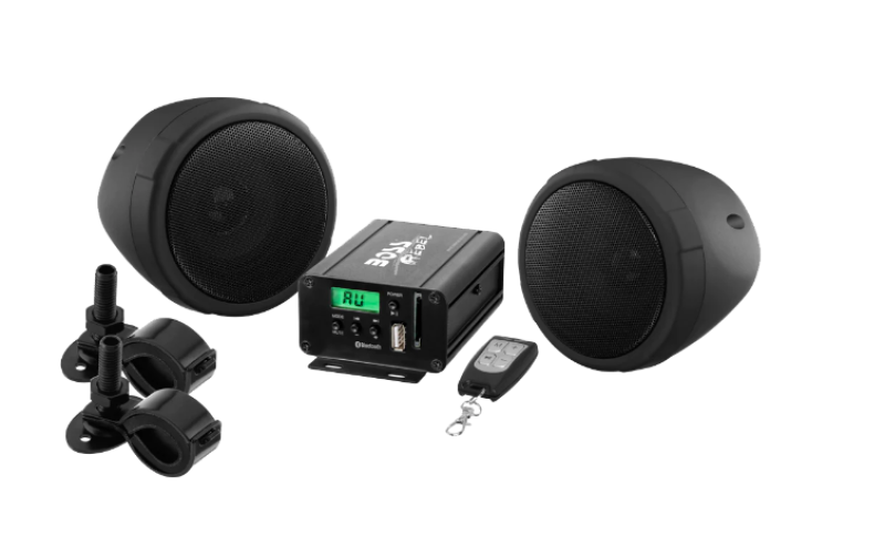 Boss Audio Systems Motorcycle Speakers and Amplifier Audio Sound System (MCBK520B)