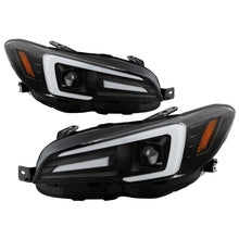 Cargar imagen en el visor de la galería, Spyder Subaru Impreza WRX 15-20 Halogen Model Projector Headlights - Black PRO-YD-SWRX15SI-SBSEQ-BK