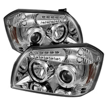 Cargar imagen en el visor de la galería, Faros delanteros de proyector LED Halo LED cromado Spyder Dodge Magnum 05-07 (no incluidos) PRO-YD-DMAG05-LED-C