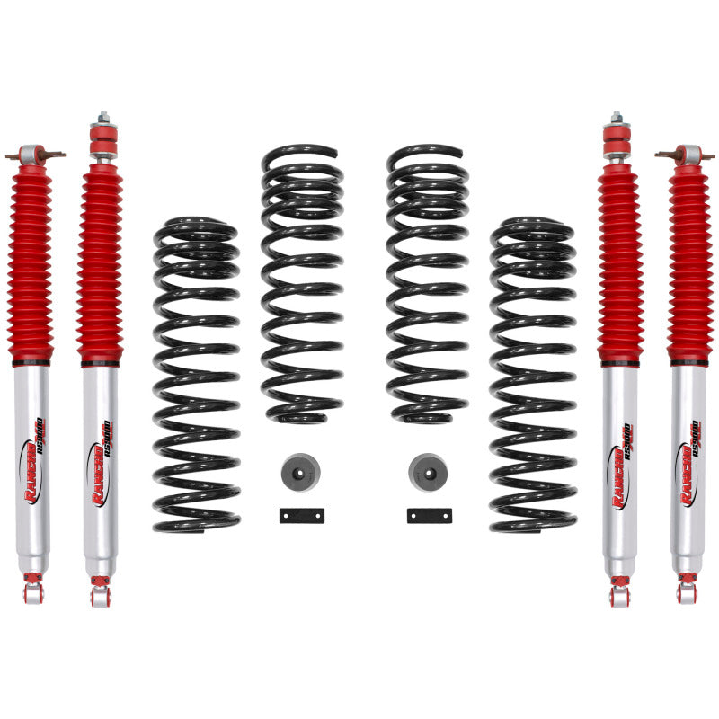 Sistema de suspensión delantera y trasera Jeep Wrangler Rancho 07-17 - Número de pieza principal / Una caja