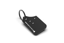 Cargar imagen en el visor de la galería, Rally Armor Mini UR Mud Flap Keychain - Black w/ White Logo