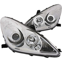 Cargar imagen en el visor de la galería, Faros delanteros con proyector ANZO 2002-2003 Lexus Es300 con Halo cromado (CCFL)