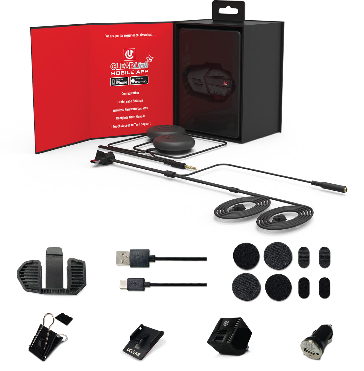 Uclear Motion HDX-V Single KIT Helmet Audio Single KIT (180512)