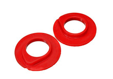 Cargar imagen en el visor de la galería, Energy Suspension 90-96 Ford F-150/Ford Bronco Front Coil Spring Isolator Set - Red