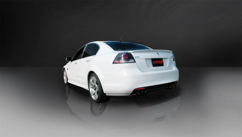 Pontiac G8 GXP 6.0L V8 Sport Cat-Back con dos puntas negras de 3 pulgadas para Corsa 08-09