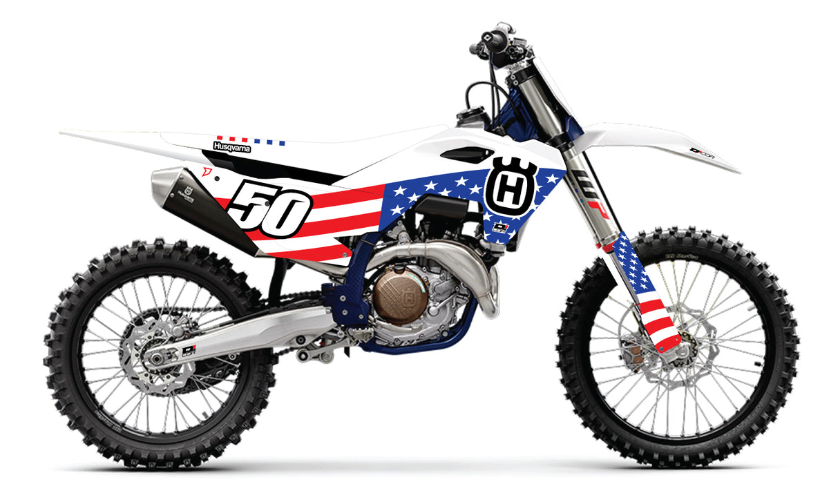 D-COR Comp KIT USA 25 Husqvarna TC/FC 125-450 WHT BG (20-70-201)