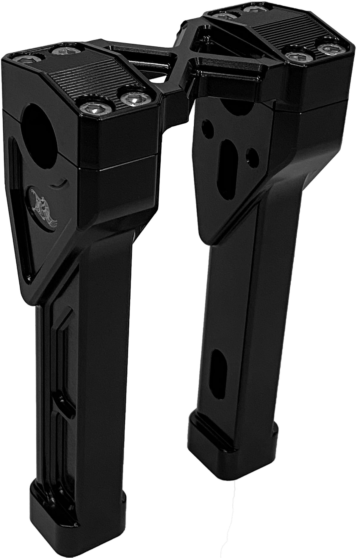 Kens Factory NL 1" X-Riser 8" Straight Black (KFR-02)