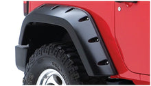 Cargar imagen en el visor de la galería, Bushwacker 07-18 Jeep Wrangler Max Pocket Style Flares 2pc Extended Coverage - Black