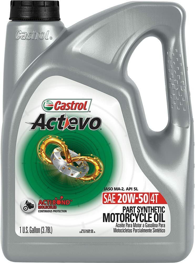 Castrol ACT>EVO Synthetic Blend OIL 4T 20W50 1GAL (15D7D1)