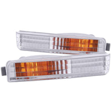 Cargar imagen en el visor de la galería, ANZO 1990-1991 Honda Accord Euro Parking Lights Chrome w/ Amber Reflector