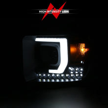 Cargar imagen en el visor de la galería, ANZO 2014-2015 Gmc Sierra 1500HD Projector Plank Style Headlight Black W/ Drl