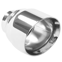 Cargar imagen en el visor de la galería, MagnaFlow Tip Stainless Double Wall Round Single Outlet Polished 4.5in DIA 2.5in Inlet 5.75in Length