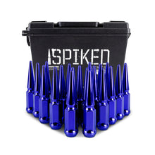 Cargar imagen en el visor de la galería, Mishimoto Steel Spiked Lug Nuts M12x1.5 20pc Set - Blue