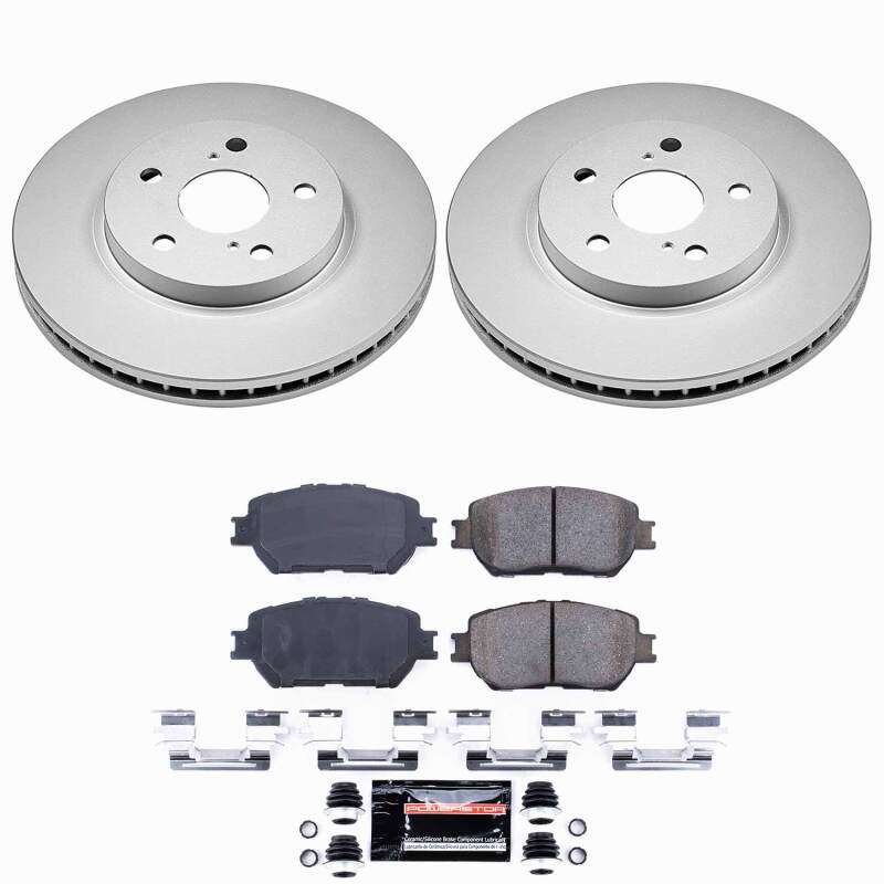 Power Stop 02-04 Toyota Camry Front Z23 Coated Brake Kit