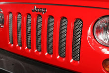 Cargar imagen en el visor de la galería, Rugged Ridge Grille Insert Satin Stainless 07-18 Jeep Wrangler