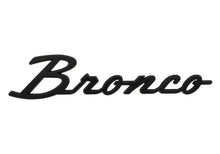 Cargar imagen en el visor de la galería, Insignias para guardabarros Ford Racing 2021+ Bronco Classic Script - Negro mate (par)