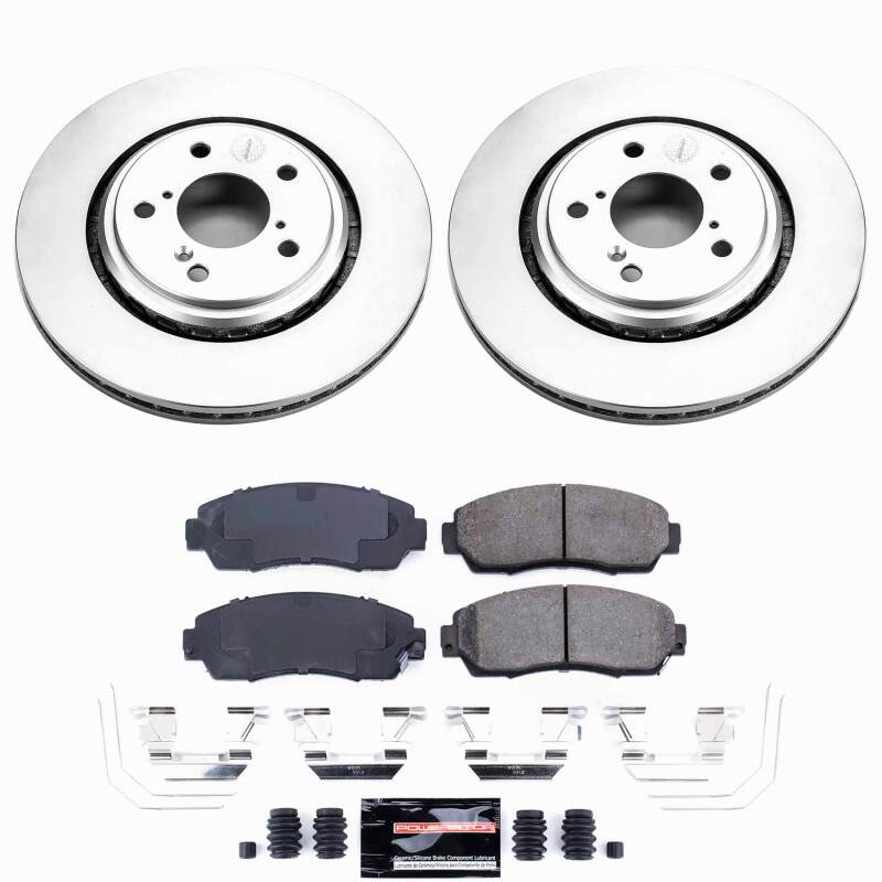 Power Stop 15-17 Honda Odyssey Front Z23 Coated Brake Kit