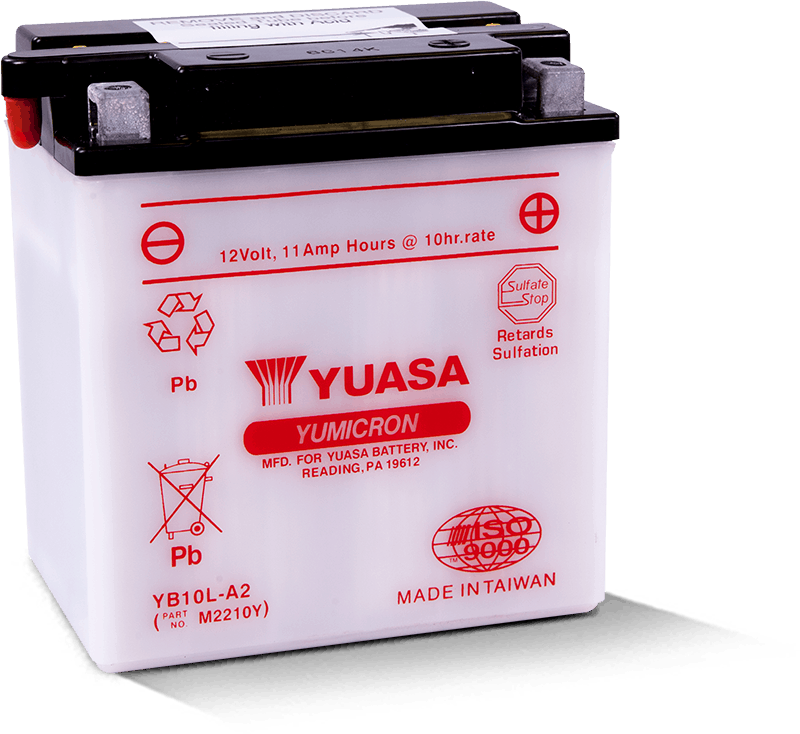 Batería Yuasa YB10L-A2 Yumicron de 12 voltios