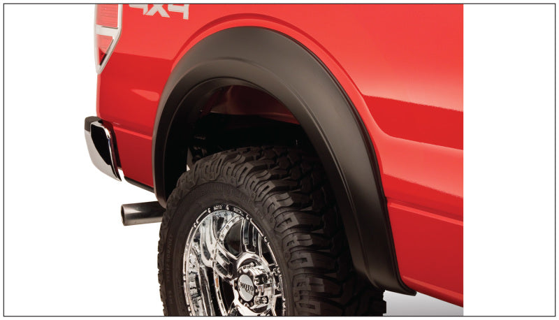 Guardabarros extensibles estilo Bushwacker International Scout II 72-80, 2 piezas, color negro