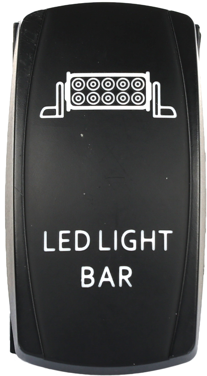 FLIP LED Light BAR Lighting Switch PRO Series Backlit (SC1-AMB-L12)