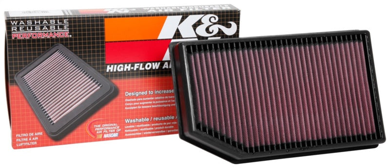 K&N 33-5076 Drop-In Air Filter — Fits 2018-2024 Jeep Wrangler & Gladiator